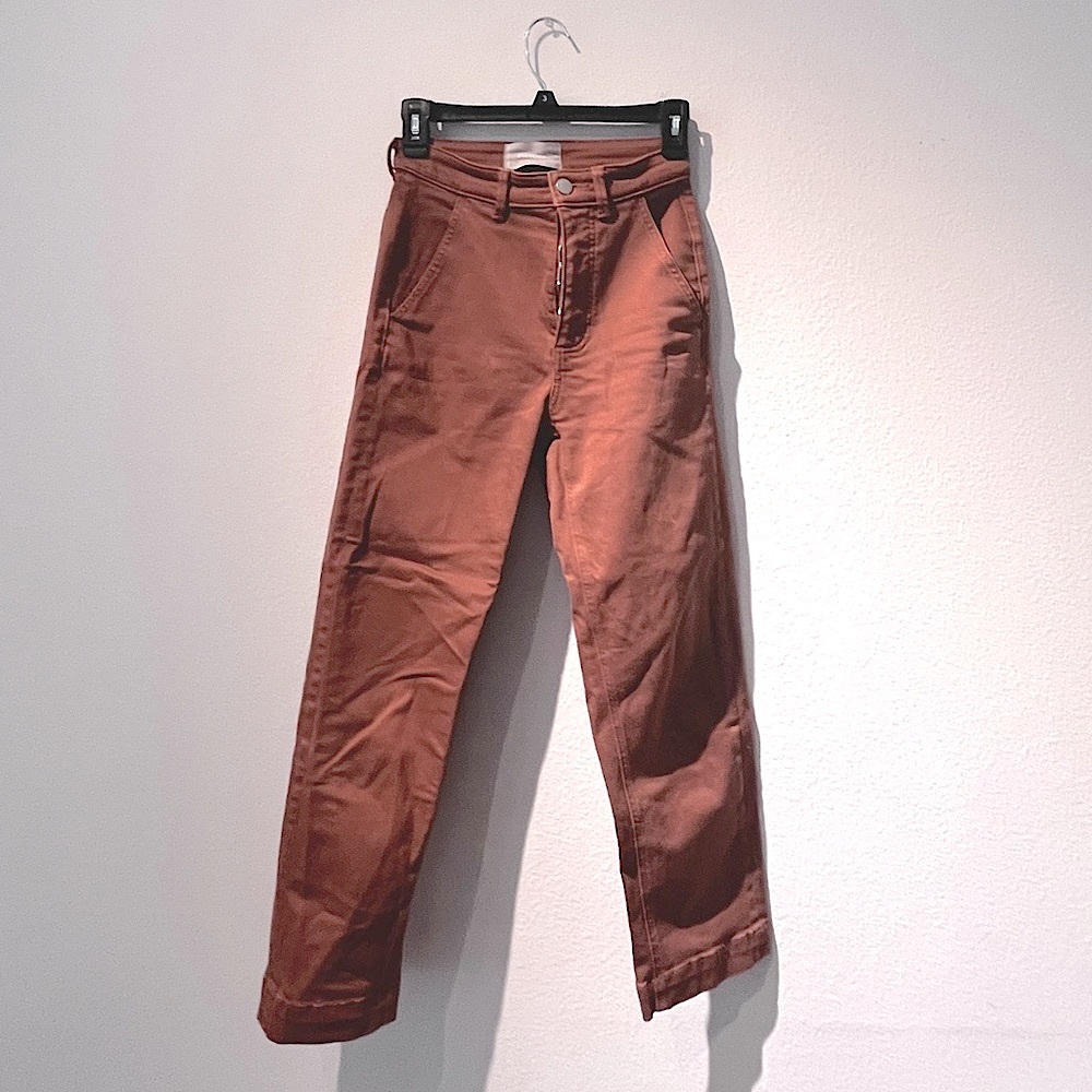 Everlane Straight Leg Crop - Cocoa Brown